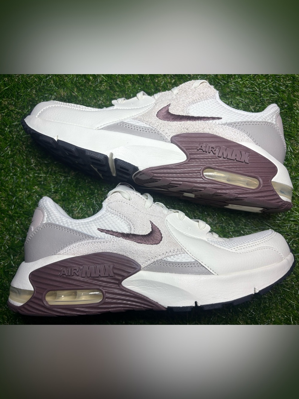 Nike White, tan, cream and Plum Air Max Excee women’s size 9